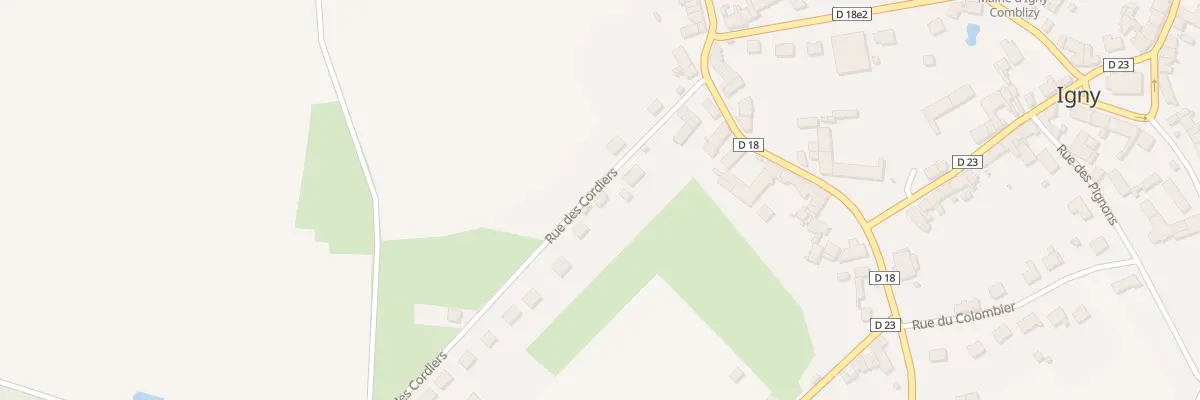 Plan du 7 Rue des Cordiers à Igny-Comblizy