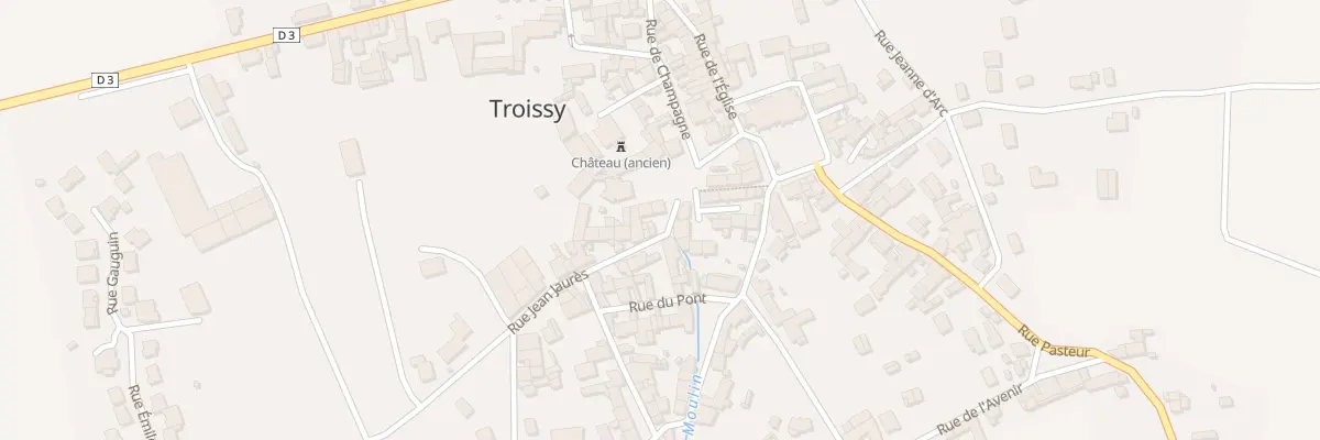 Plan du 2 Rue Jean Jaures à Troissy