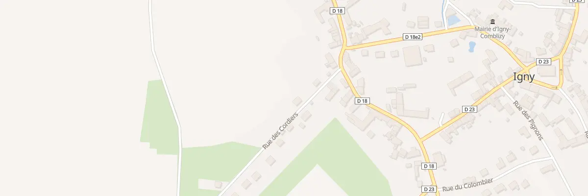 Plan du 6 Rue des Cordiers à Igny-Comblizy
