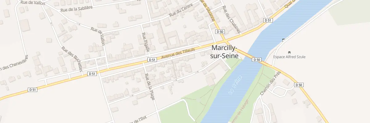 Plan du 9 Av des Tilleuls à Marcilly-sur-Seine