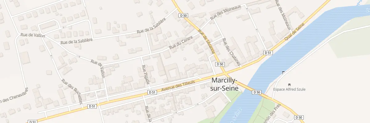 Plan du 16 Av des Tilleuls à Marcilly-sur-Seine