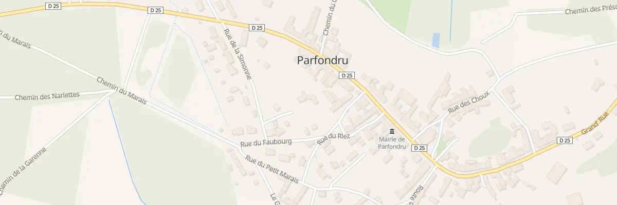 Plan du 1B Rue de la Simonne à Parfondru