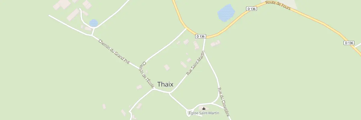 Plan du 33 Le Bourg à Thaix
