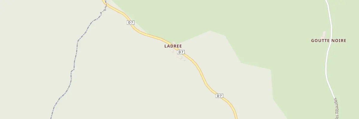 Plan du 180 Rte Départementale 7 à La Chabanne