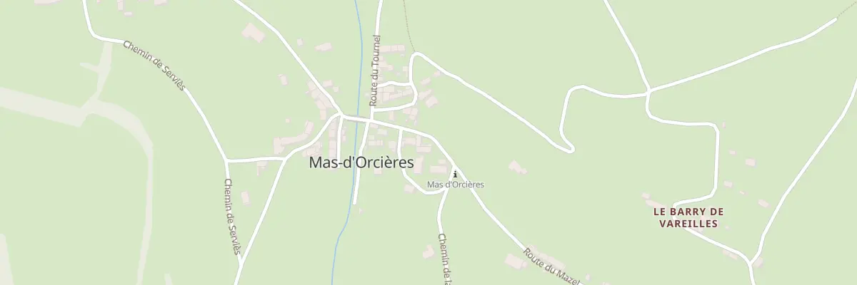 Plan du 30 Rte du Mazel à Mont Lozère et Goulet