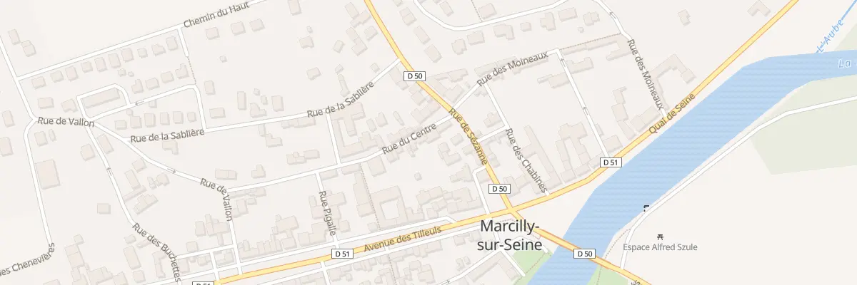 Plan du 3 Rue du Centre à Marcilly-sur-Seine