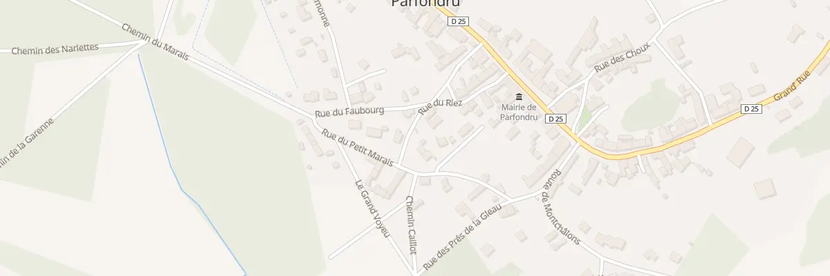 Plan du 11 Rue du Riez à Parfondru