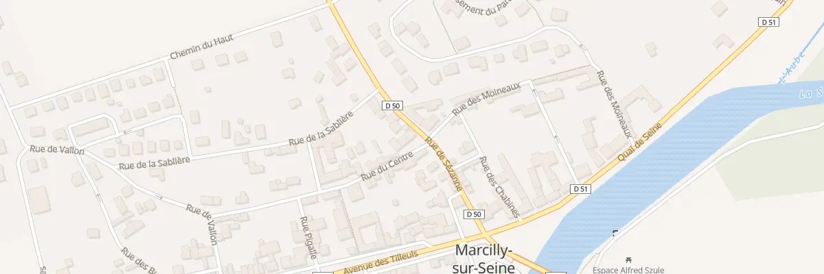 Plan du 2 Rue du Centre à Marcilly-sur-Seine