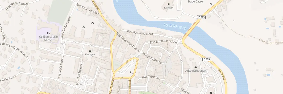 Plan du 2 Rue Nouzeran Chevas à Ganges