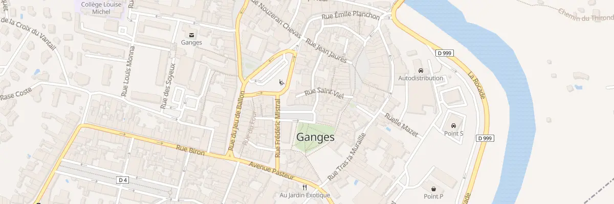 Plan du 7 Pl des Halles à Ganges