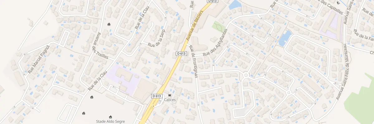Plan du 6264F Rue de Frontignan à Gigean