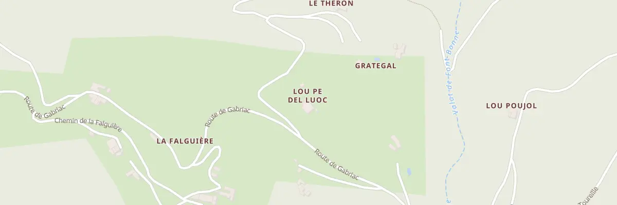 Plan du 5030 La Falguiere à Gabriac