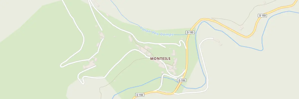 Plan du 112 Monteils aux Plantiers