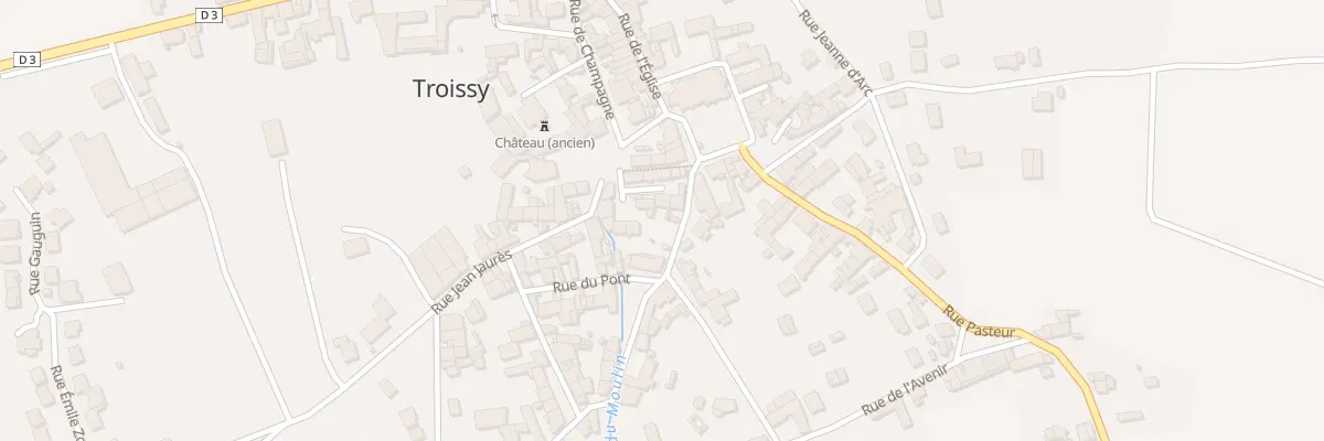 Plan du 3E Pl de la Republique à Troissy