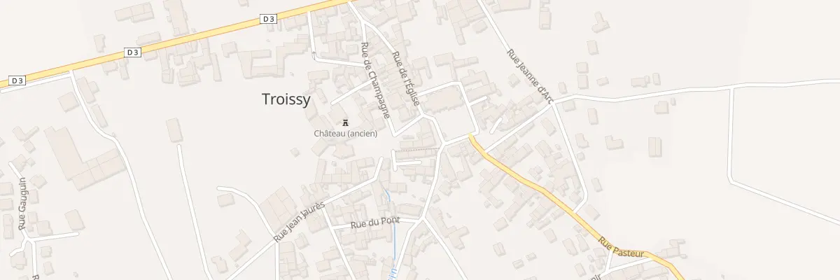 Plan du 2 Pl de l’Eglise à Troissy