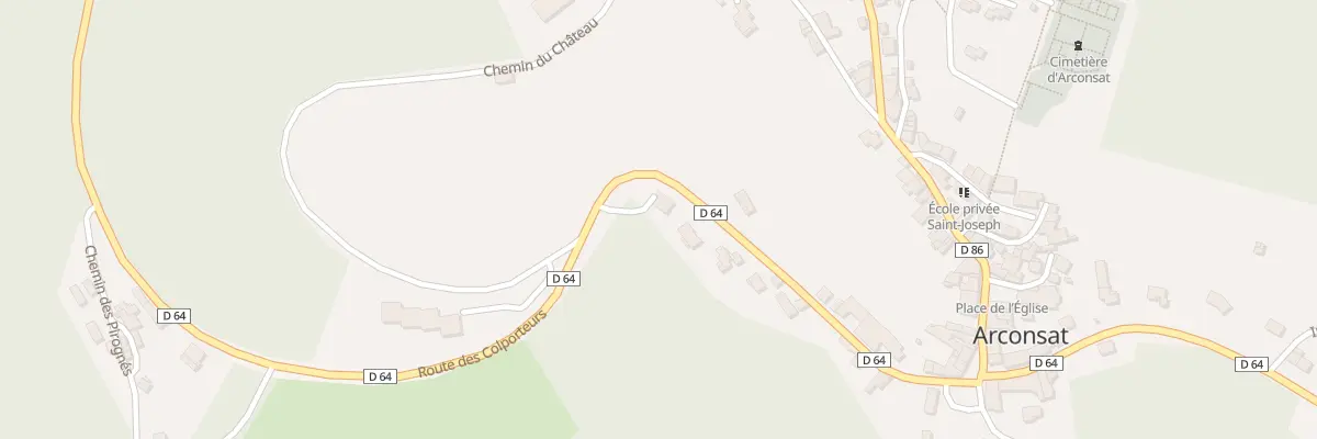 Plan du 5550 Pres de la Ville à Arconsat