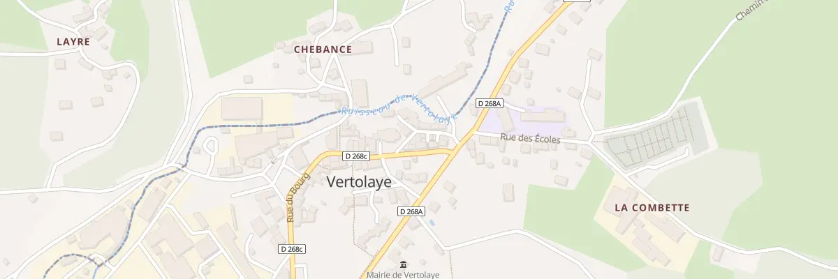 Plan du 5023 Le Bourg à Vertolaye