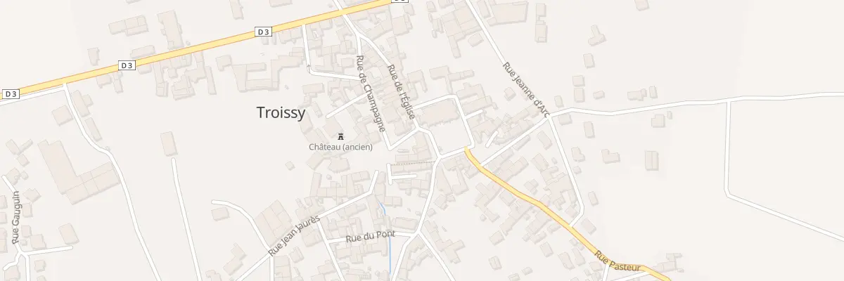 Plan du 2 Pl de l’Eglise à Troissy
