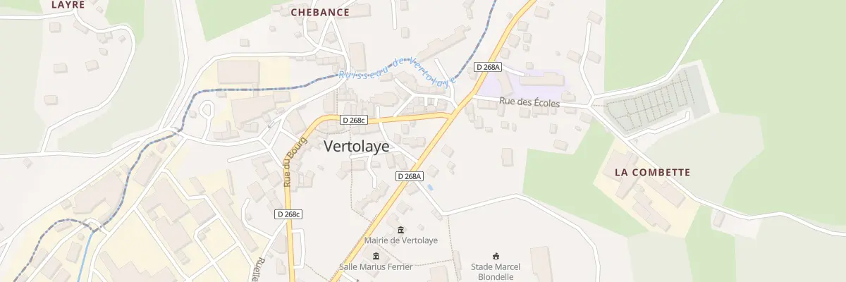 Plan du 5076A Le Bourg à Vertolaye