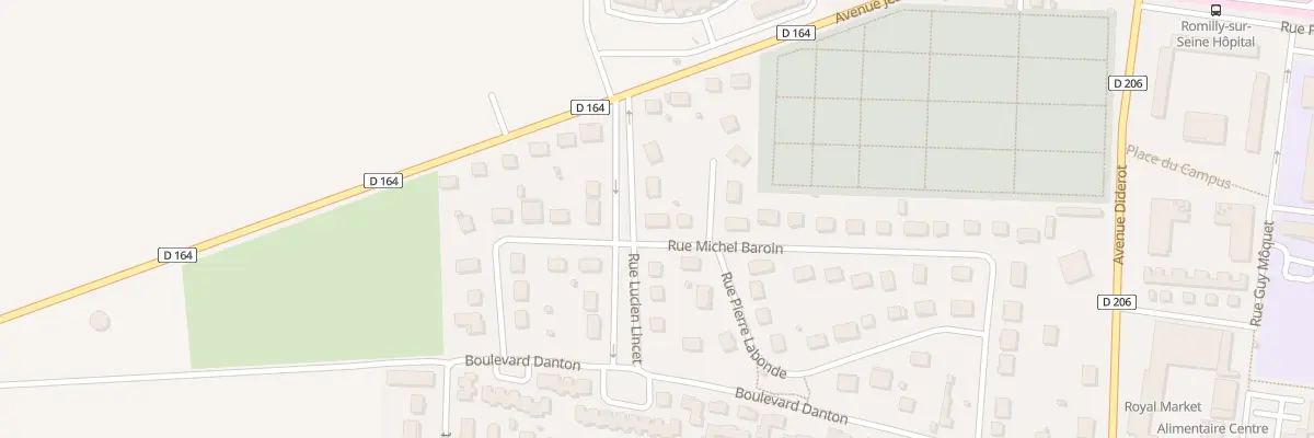 Plan du 38 Rue Michel Baroin à Romilly-sur-Seine