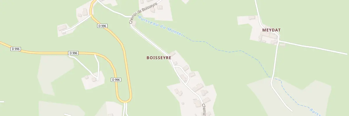 Plan du 347 Che de Boisseyre à Ambert