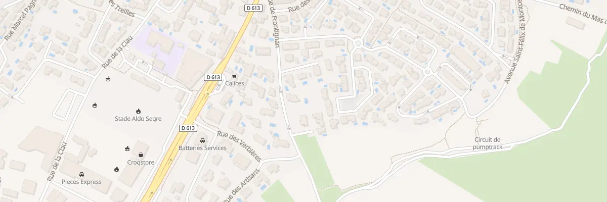 Plan du 5 Rue de Frontignan à Gigean