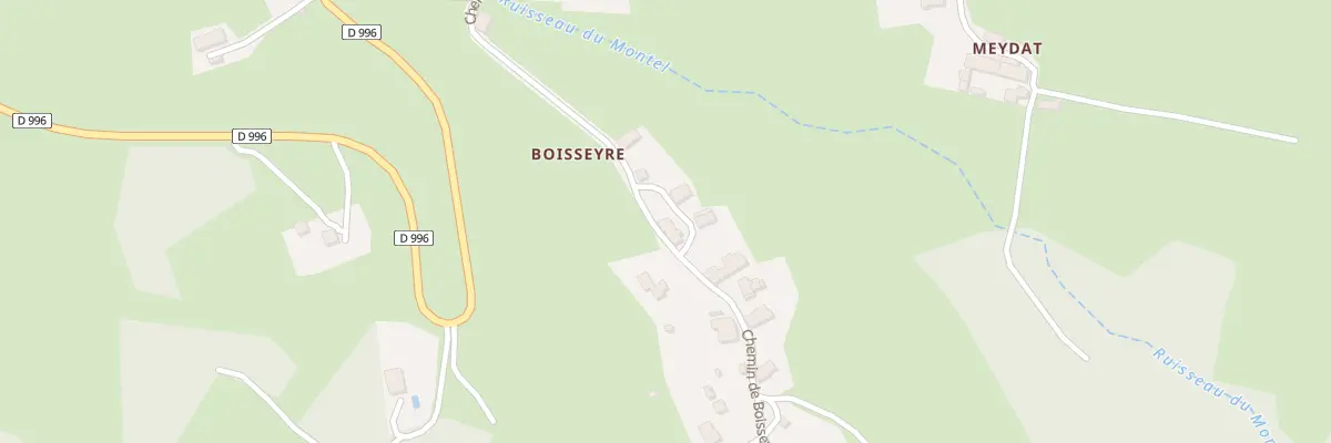 Plan du 431 Che de Boisseyre à Ambert