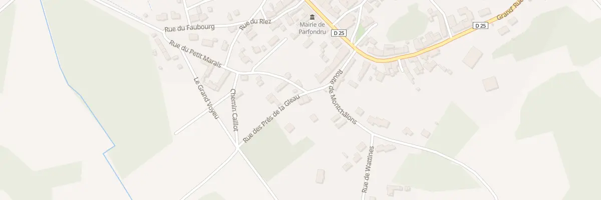 Plan du 3 Rue des Prés de la Gleau à Parfondru