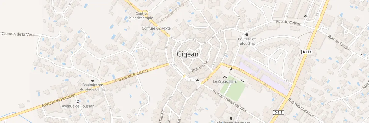 Plan du 12 Rue Haute à Gigean