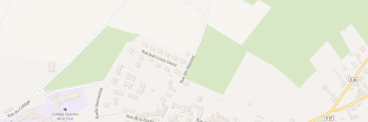 Plan du 1 Rue Jean - Louis David à Sains-Richaumont
