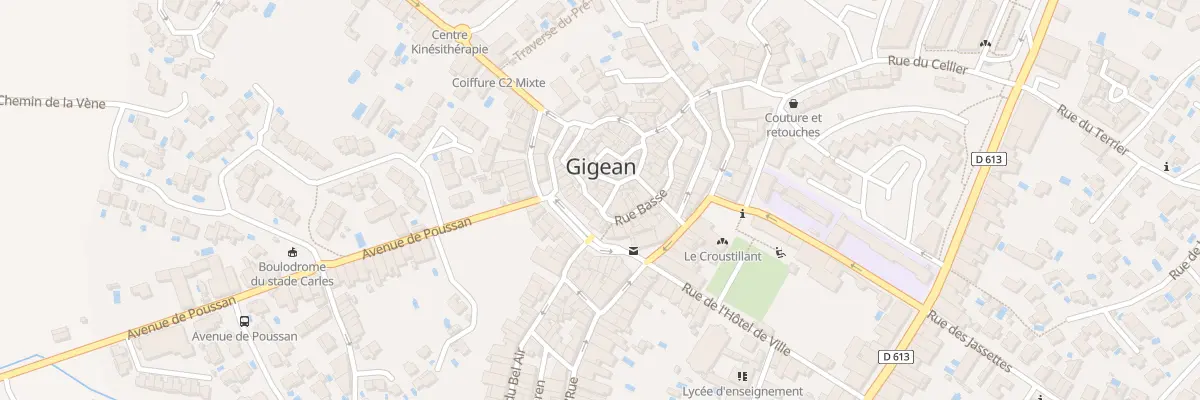 Plan du 8 Rue Haute à Gigean