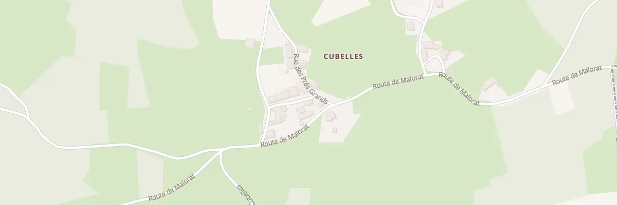 Plan du 5009 Cubelles Vieilles à Mayres