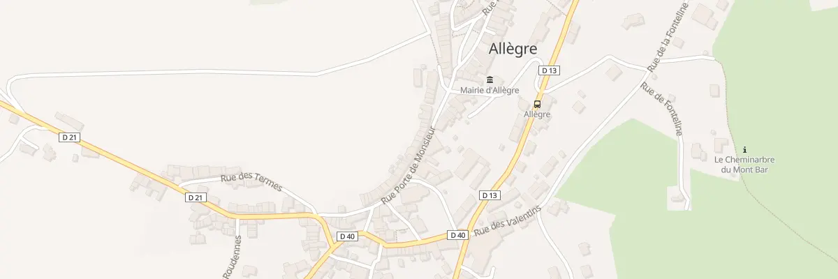 Plan du 26 Rue Porte de Monsieur à Allègre