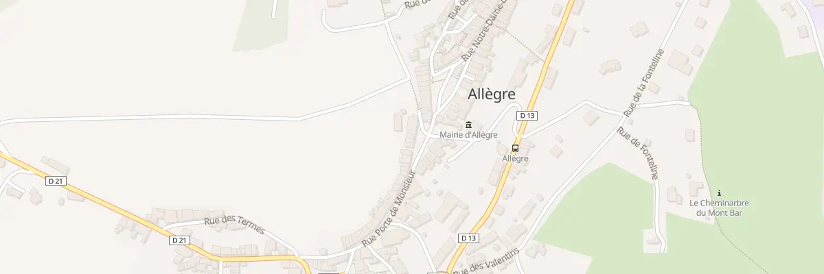 Plan du 6 Rue Porte de Monsieur à Allègre