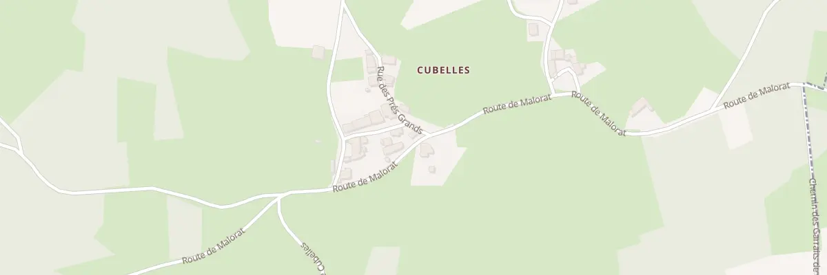 Plan du 5010 Cubelles à Mayres