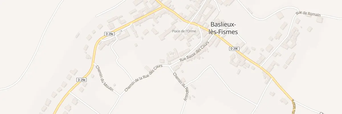 Plan du 14 Rue Basse des Cours à Baslieux-lès-Fismes
