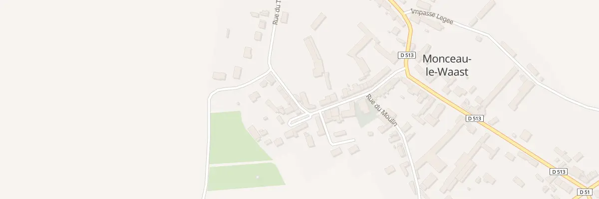 Plan du 2 Rue du Tour de Ville à Monceau-le-Waast