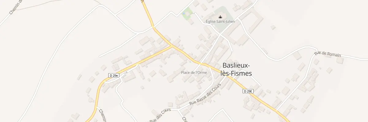 Plan du 2 Pl de l’Orme à Baslieux-lès-Fismes