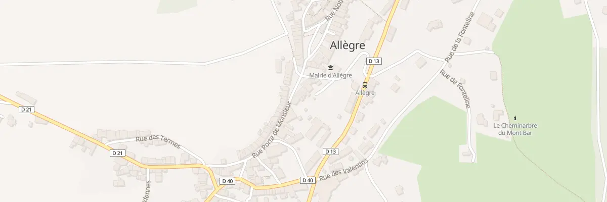 Plan du 11 Rue Porte de Monsieur à Allègre