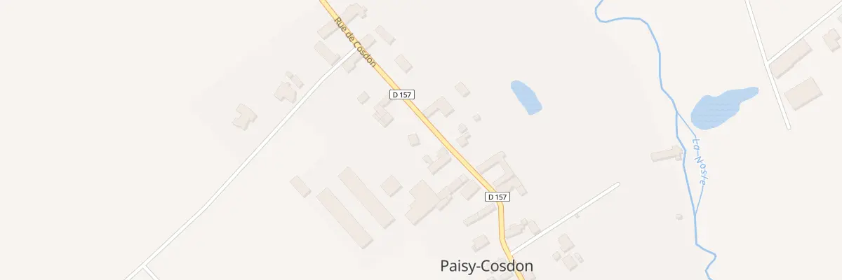 Plan du 39 Rue de Cosdon à Paisy-Cosdon