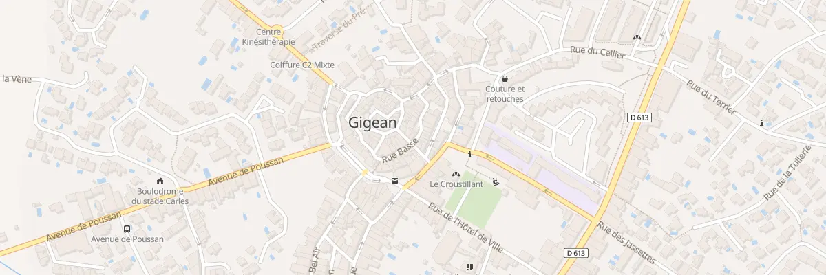 Plan du 8 Rue de la République à Gigean