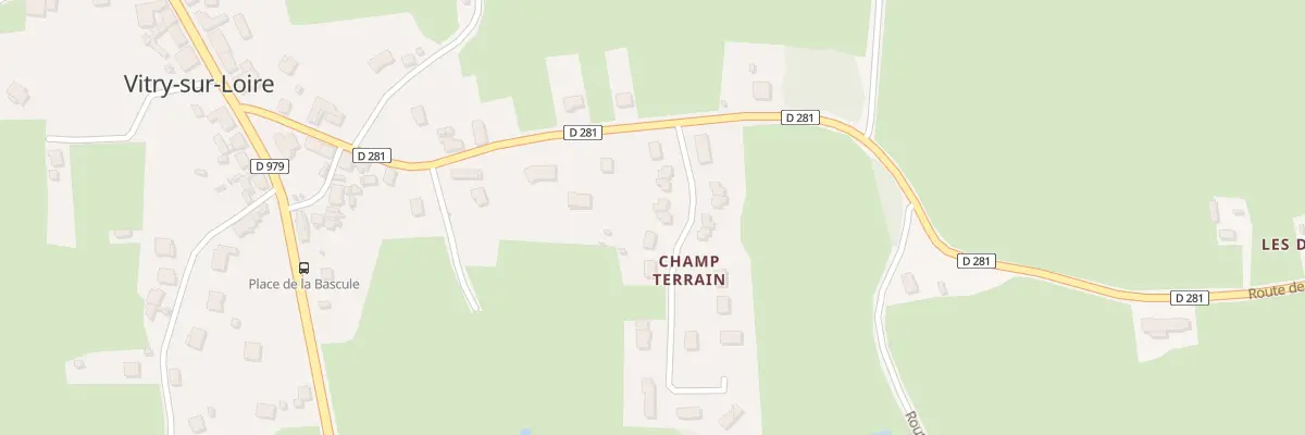 Plan du 9009 Rue du Champ Terrain à Vitry-sur-Loire