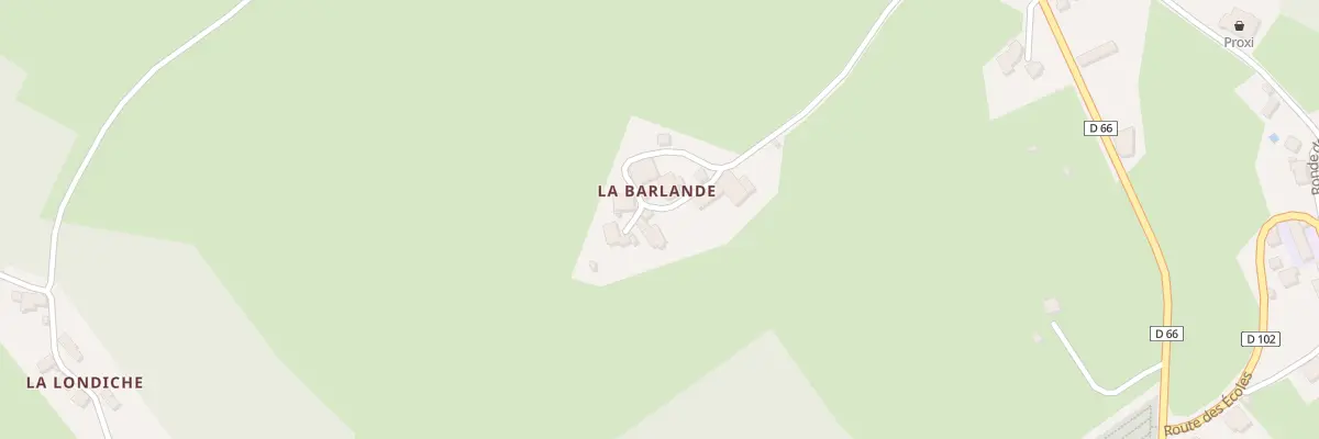 Plan du 5292 La Berlande Sud au Brugeron