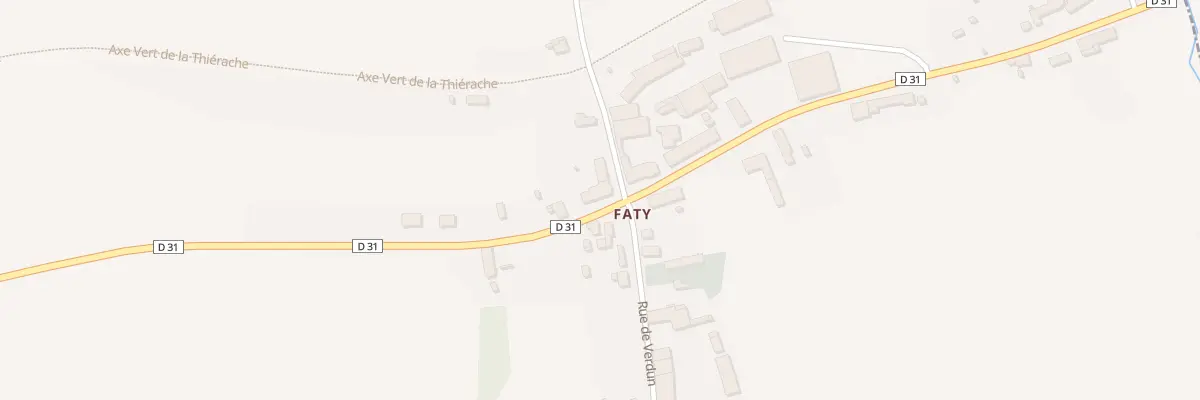 Plan du 7 Rue du Marechal Leclerc Faty à Wiège-Faty