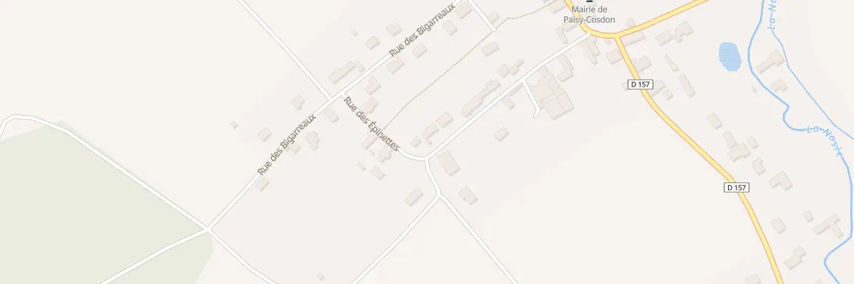 Plan du 12 Rue des Epinettes à Paisy-Cosdon