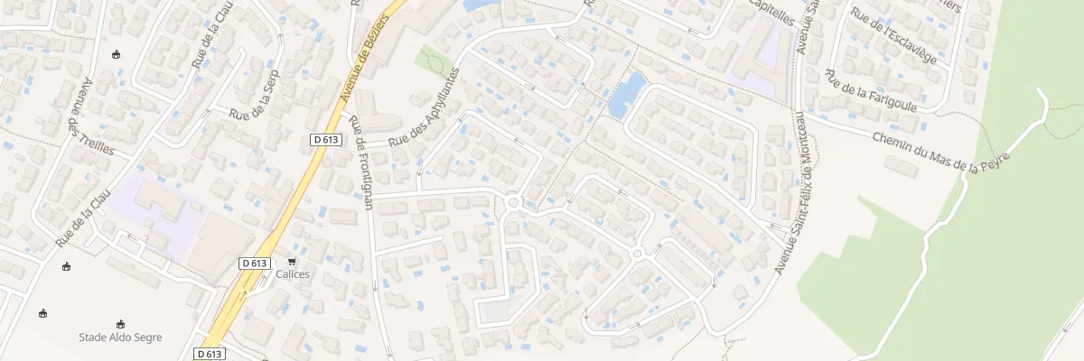 Plan du 27 Rue des Oliviers à Gigean