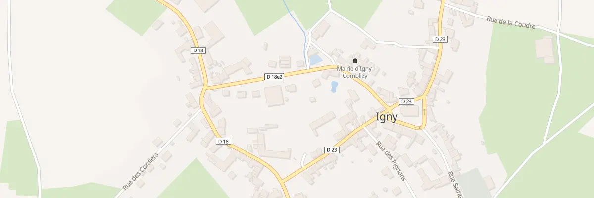 Plan du 9 Rue Jules Ferry à Igny-Comblizy