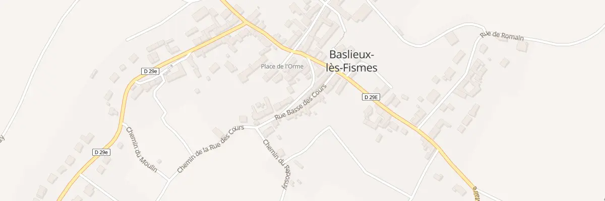 Plan du 10 Rue Basse des Cours à Baslieux-lès-Fismes