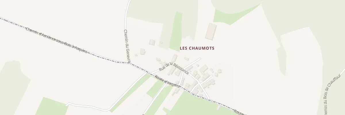 Plan du 18 Rue de la Résistance à Asquins