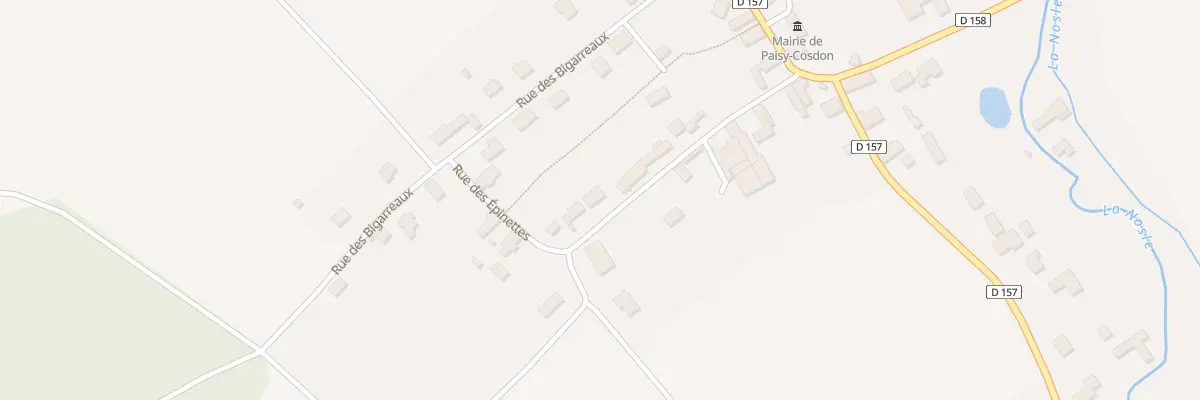 Plan du 10 Rue des Epinettes à Paisy-Cosdon